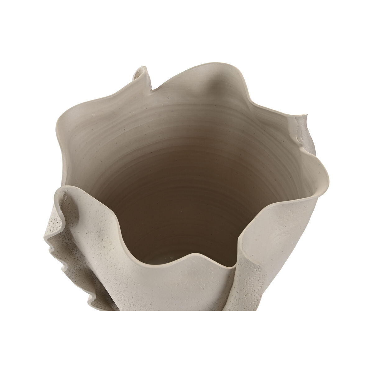 Vaso Home Esprit Bianco Ceramica Stile Artigianale Moderno 33 X 33 X 32 cm - Image 5