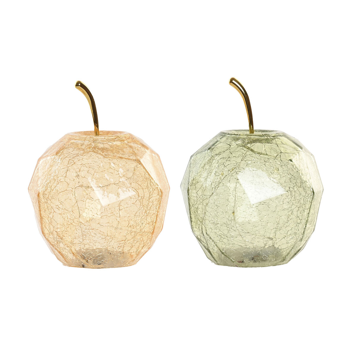 Decorazione Luminosa Home Esprit Cristallo Shabby Chic 12 X 12 X 17 Cm (2 Unità)