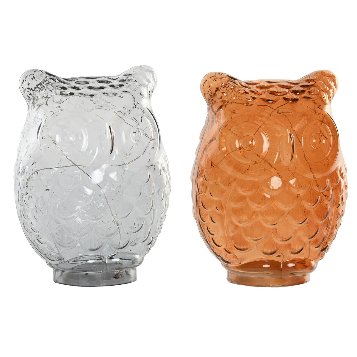 Decorazione Luminosa Home Esprit Cristallo 15 X 12 X 20 Cm (2 Unità)