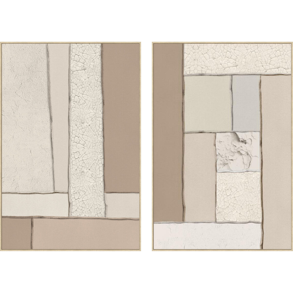 Tela Home Esprit Marrone Beige Moderno Scandinavo (2 Unità)