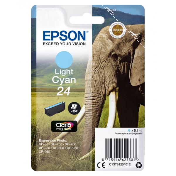 Epson 24 - 5.1 Ml - Hell Cyan - Original - Tintenpatrone