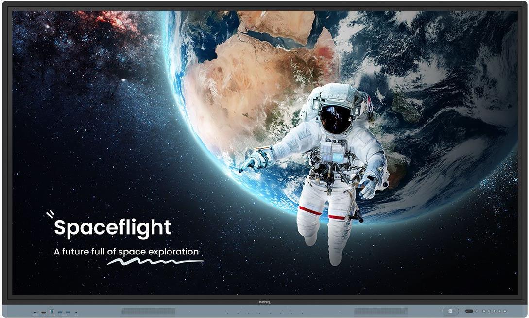 Benq Rm8604. Bildschirmdiagonale: 2,18 M (86"), Arbeitsbereich: 1428,5 X 803,5 Mm, Helligkeit: 450 Cd/m². Installiertes Betriebssystem: Android 13, P