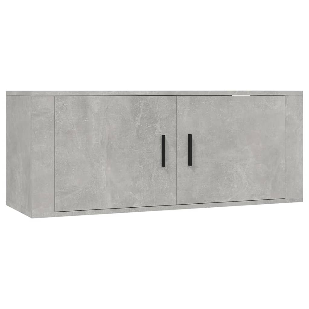 vidaXL Ensemble de meubles TV 3 pcs Gris béton Bois d'ingénierie - Image 4