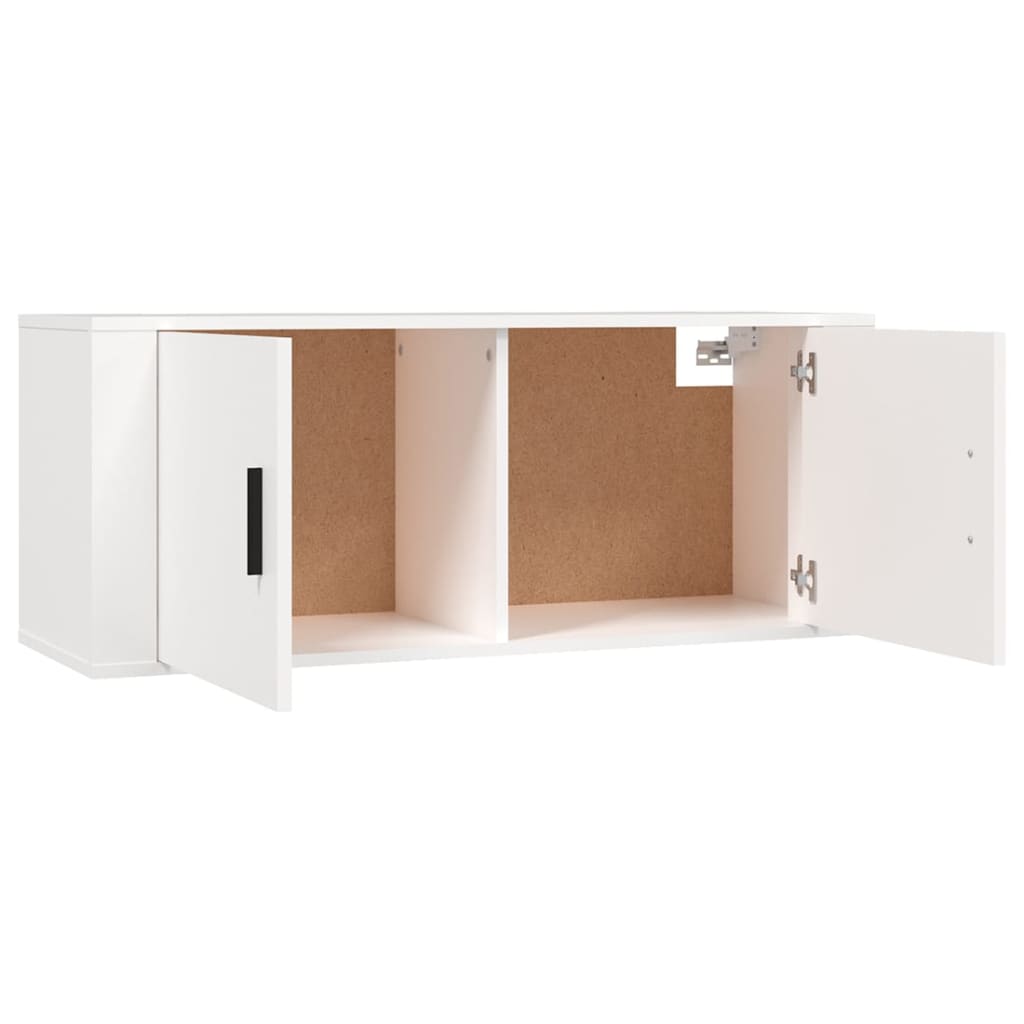 vidaXL Ensemble de meubles TV 3 pcs Blanc Bois d'ingénierie - Image 5