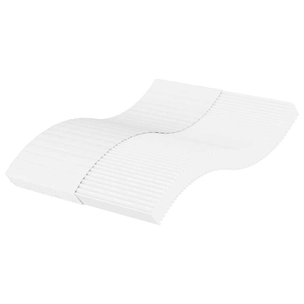 vidaXL Colchón de espuma dureza H2 H3 blanco 120x210 cm