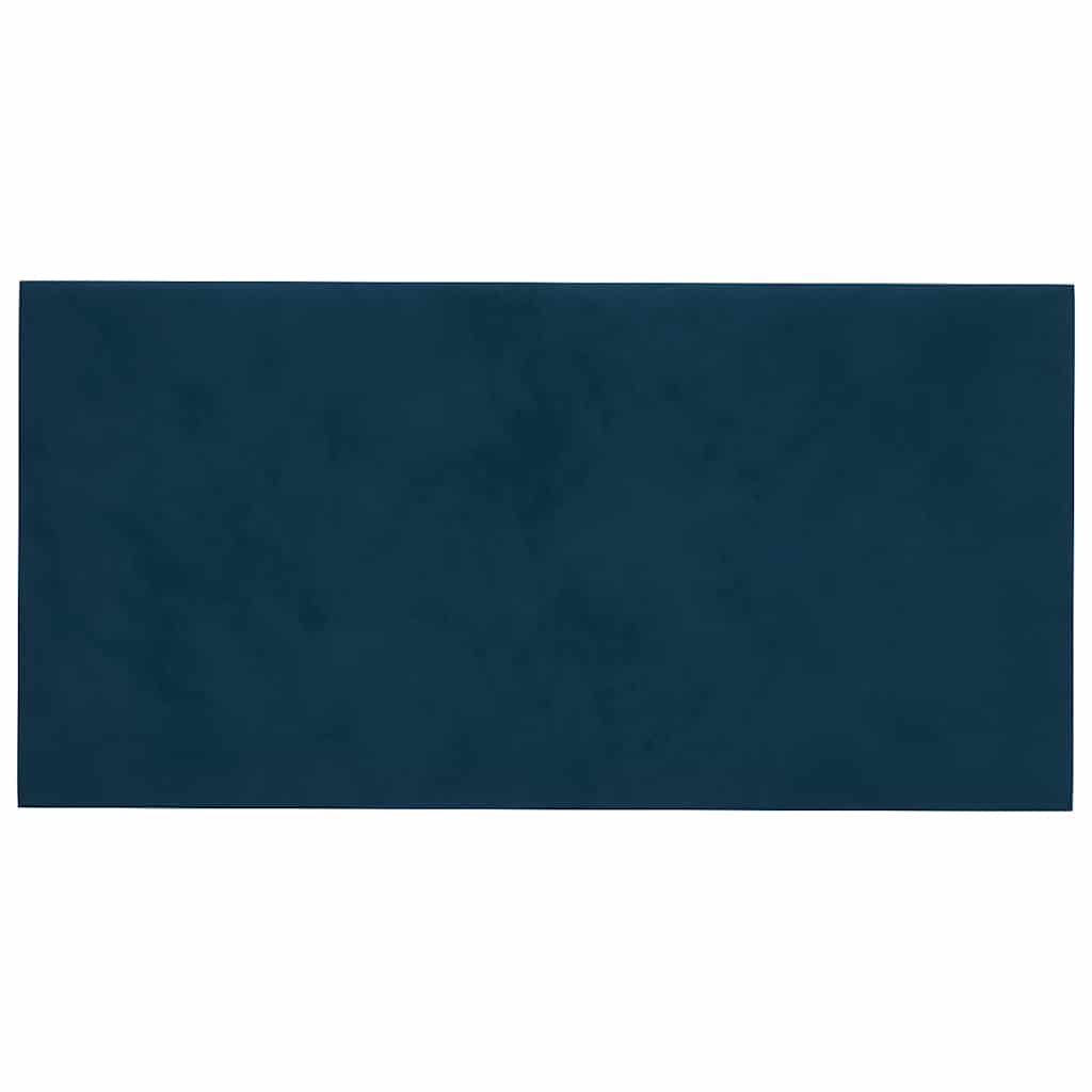 vidaXL Wandpaneele 12 Stk. Blau 30x15 cm Samt 0,54 m² - Image 3
