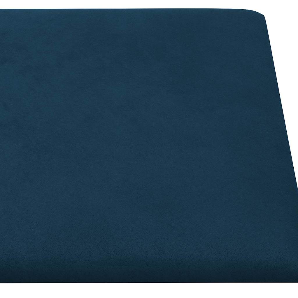 vidaXL Wandpaneele 12 Stk. Blau 30x15 cm Samt 0,54 m² - Image 5