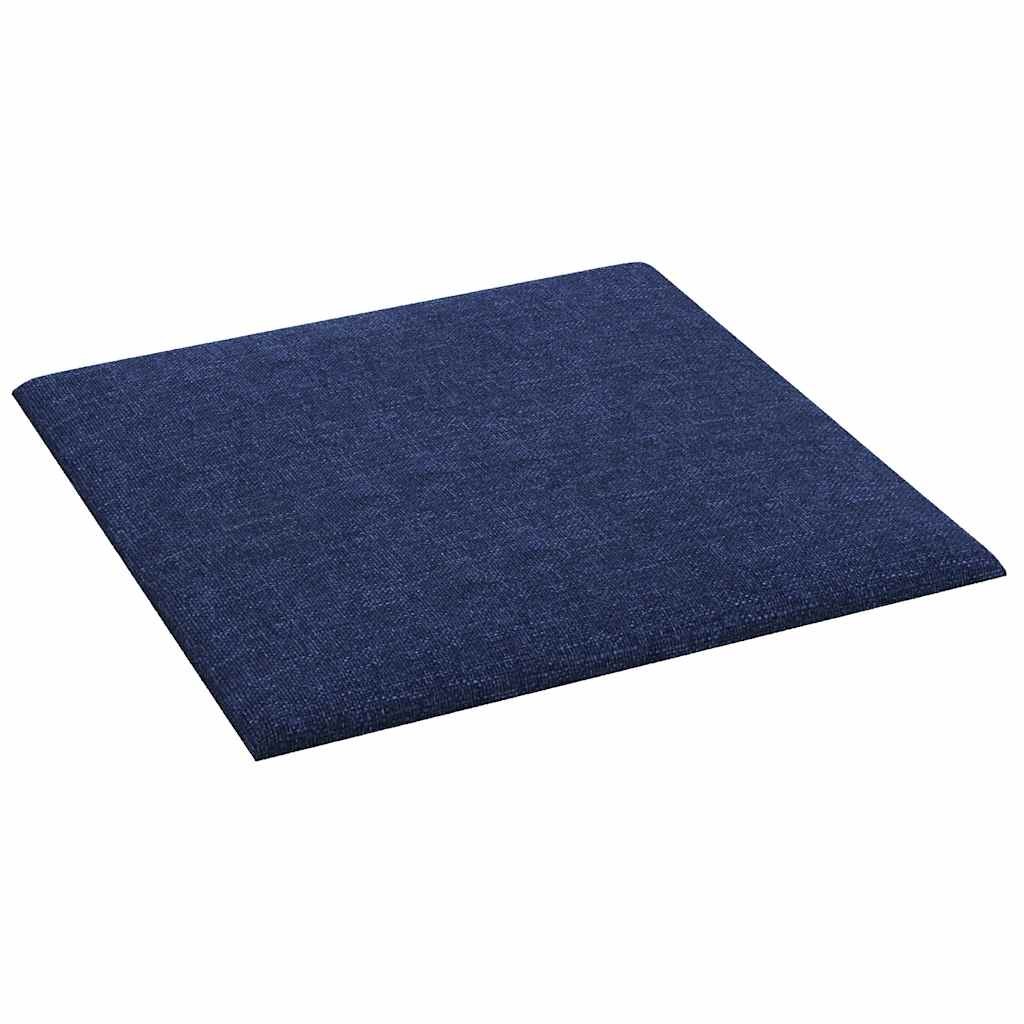 vidaXL Wandpaneele 12 Stk. Blau 30x30 cm Stoff 1,08 m² - Image 4
