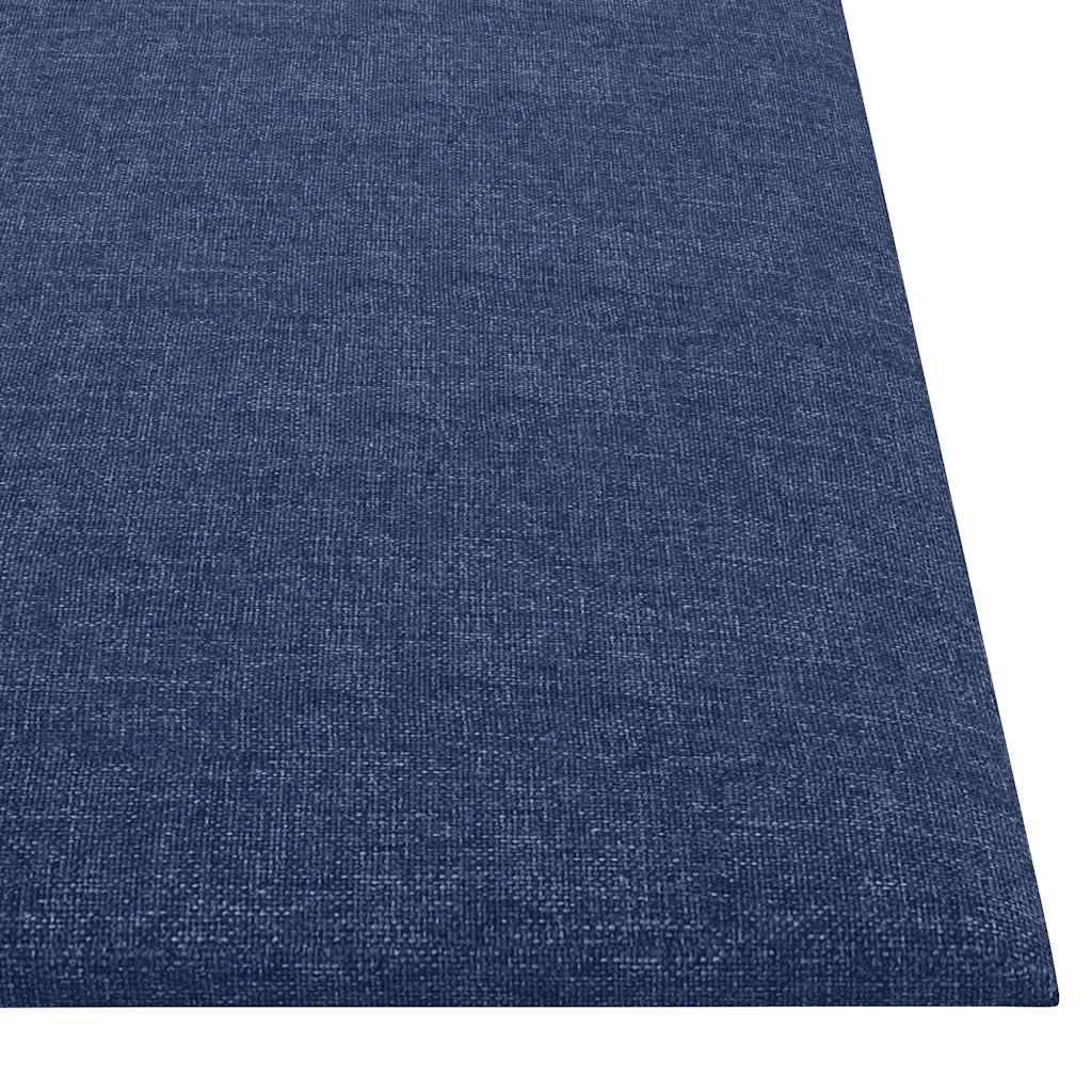 vidaXL Wandpaneele 12 Stk. Blau 30x30 cm Stoff 1,08 m² - Image 5