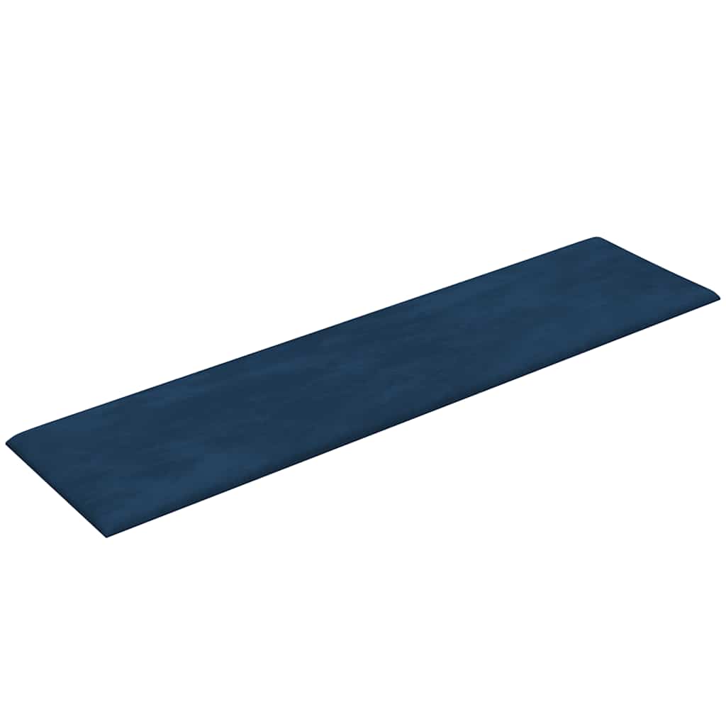 vidaXL Wandpaneele 12 Stk. Blau 60x15 cm Samt 1,08 m² - Image 5