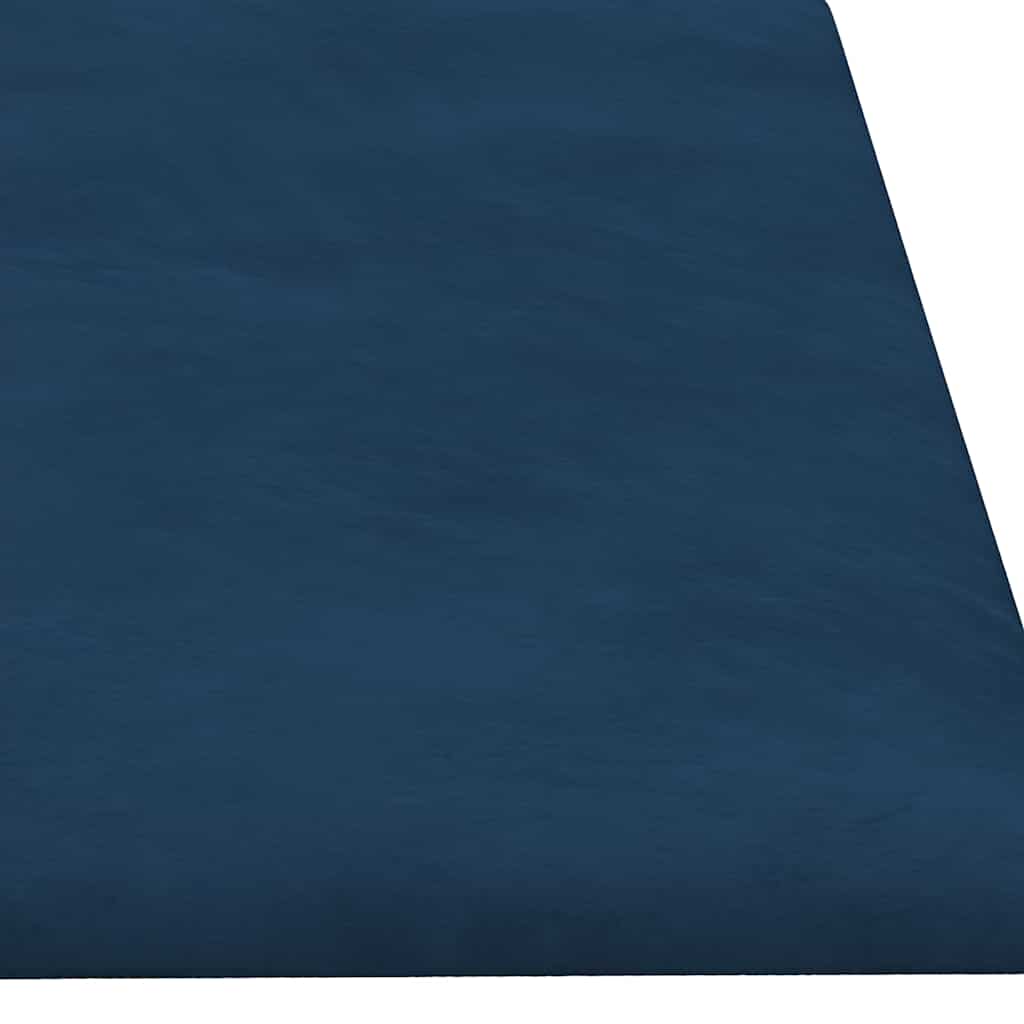 vidaXL Wandpaneele 12 Stk. Blau 60x15 cm Samt 1,08 m² - Image 6