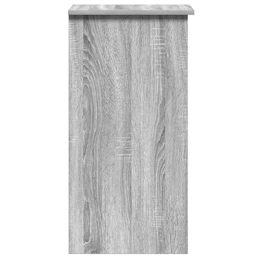 vidaXL Schreibtisch mit Regal Grau Sonoma 84x40x78 cm Holzwerkstoff - Image 6