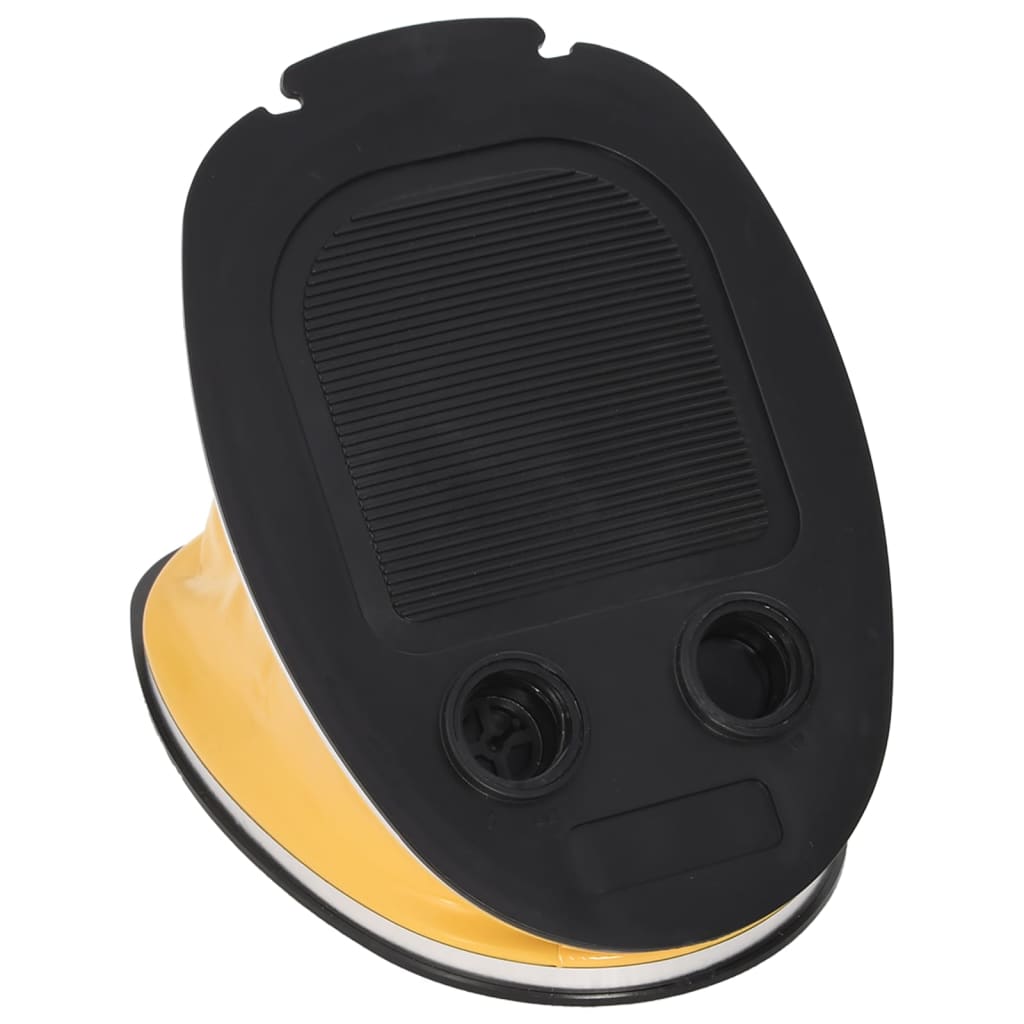 vidaXL Fußpumpe 26x18 cm PP und PE Grau und Gelb - Image 3