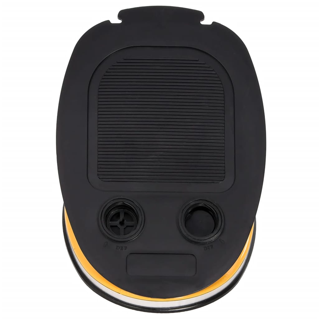 vidaXL Fußpumpe 26x18 cm PP und PE Grau und Gelb - Image 4