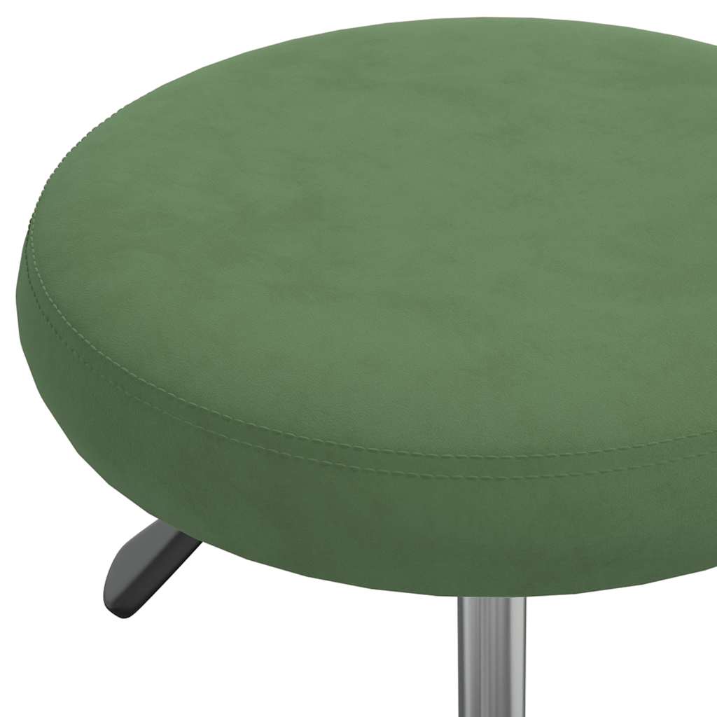 vidaXL Chaise de bureau pivotante vert foncé velours - Image 5