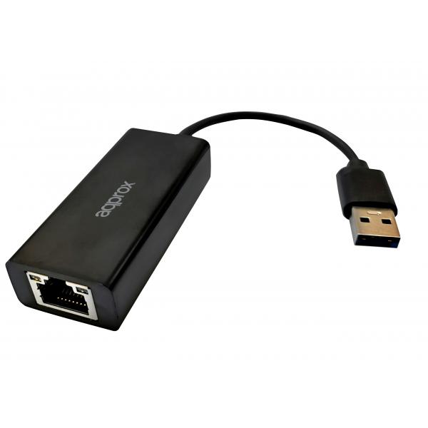 Adattatore Ethernet con USB 2.0 approx! APPC07V3 Nero