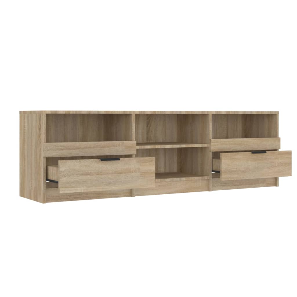 vidaXL Mueble de TV madera contrachapada roble Sonoma 150x33,5x45 cm - Image 5