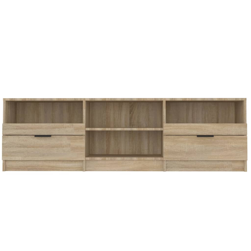 vidaXL Mueble de TV madera contrachapada roble Sonoma 150x33,5x45 cm - Image 4
