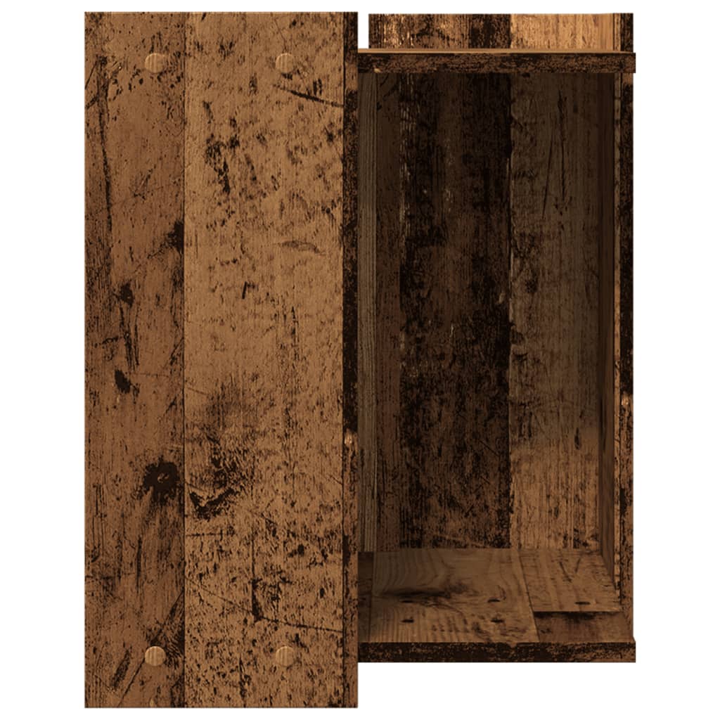 vidaXL Katzenklo Altholz-Optik 42x42x51 cm Holzwerkstoff - Image 5