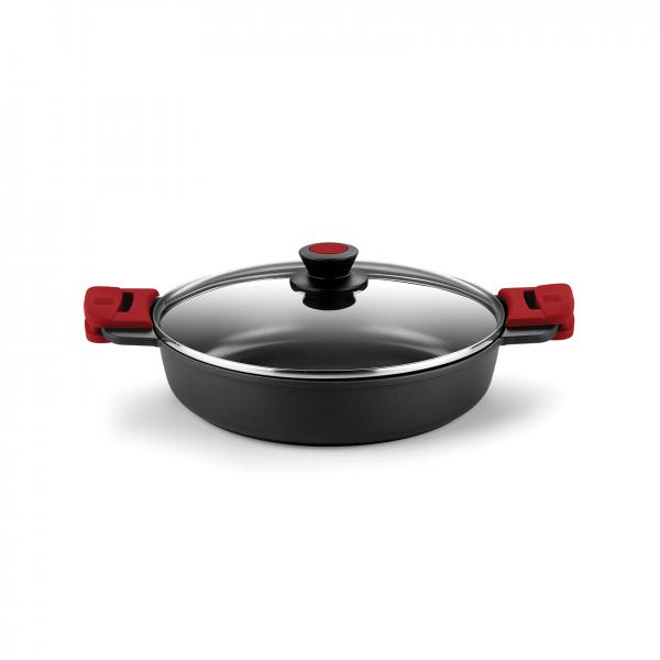Casseruola con coperchio in vetro BRA Premiere A4105 Dimensione:Ø 28 cm