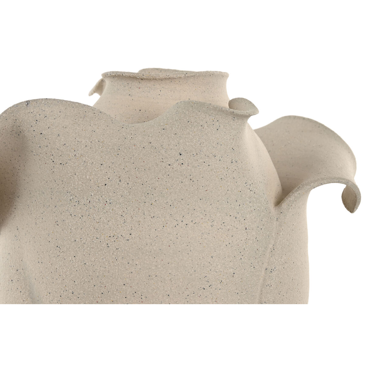 Vaso Home ESPRIT Bianco Ceramica Stile artigianale Moderno 24 x 24 x 37 cm - Image 3