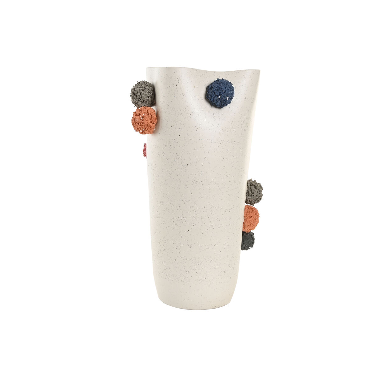 Vaso Home ESPRIT Bianco Multicolore Ceramica 25 x 25 x 42 cm - Image 4