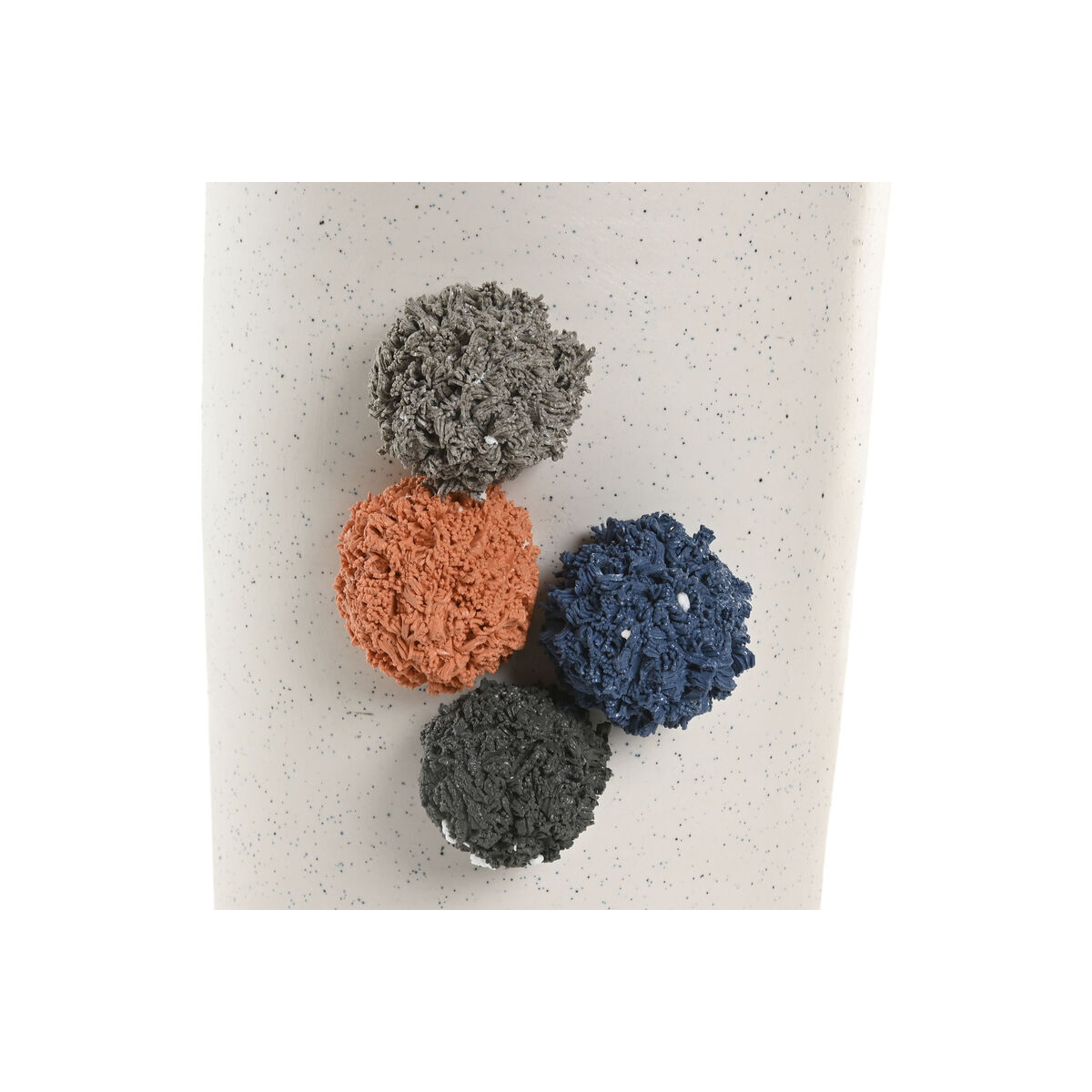 Vaso Home ESPRIT Bianco Multicolore Ceramica 25 x 25 x 42 cm - Image 3