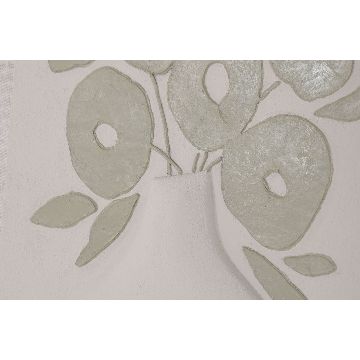 Tela Home ESPRIT Verde Beige Vaso Scandinavo 80 x 3 x 120 cm 80 X 10 X 120 CM (2 Unità) - Image 4