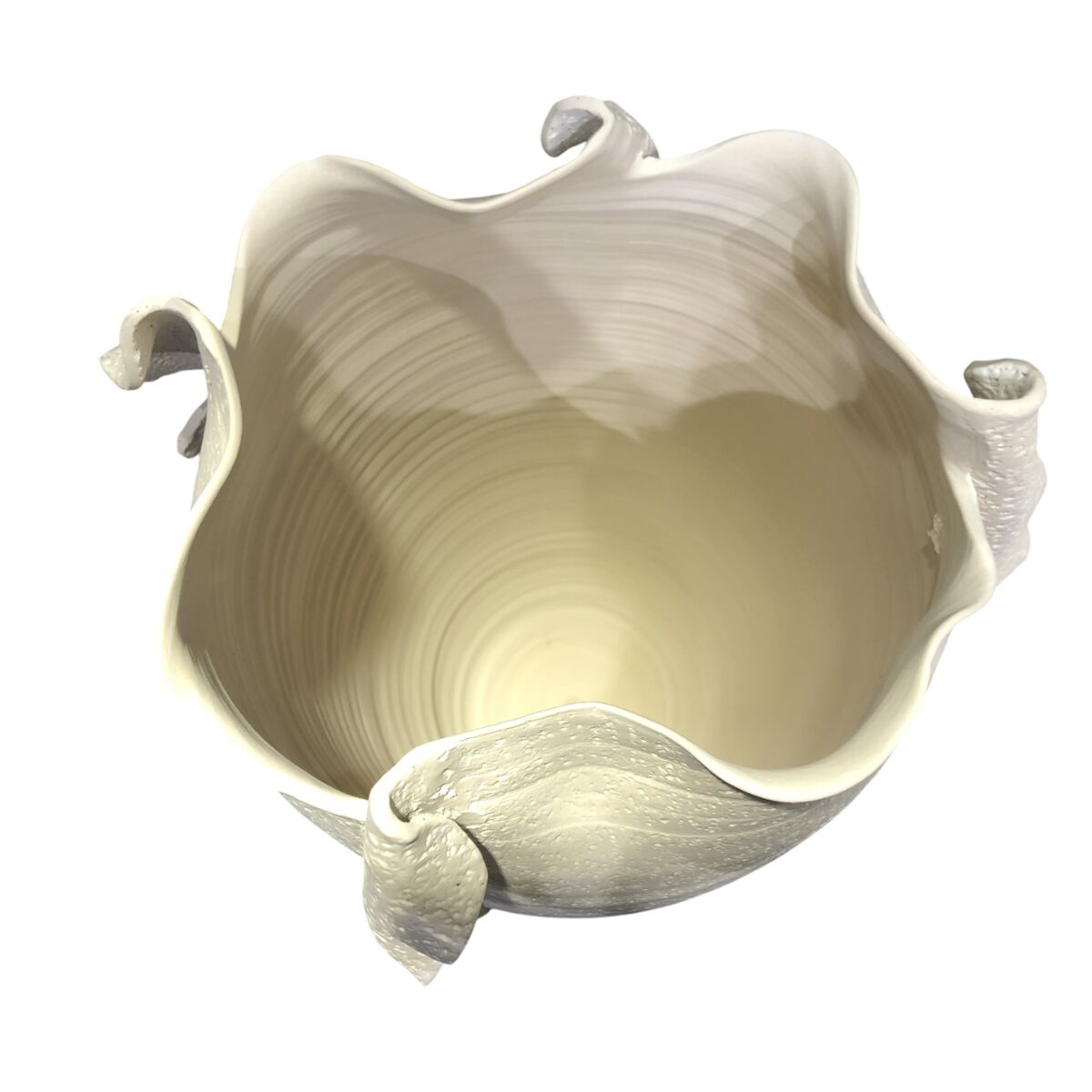 Vaso Home ESPRIT Bianco Ceramica Stile artigianale Moderno 27 x 27 x 47 cm - Image 4
