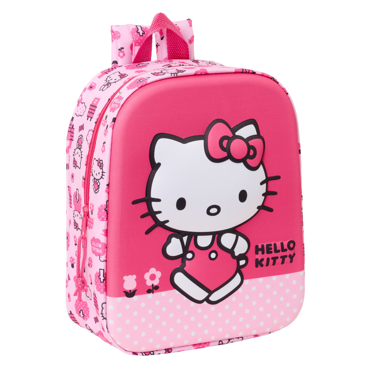 Zaino per Bambini Hello Kitty Rosa 22 x 27 x 10 cm 3D