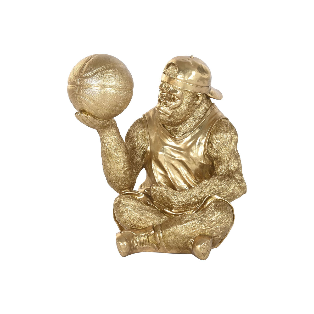 Statua Decorativa Home ESPRIT Dorato Gorilla 54 X 46 X 60,5 CM