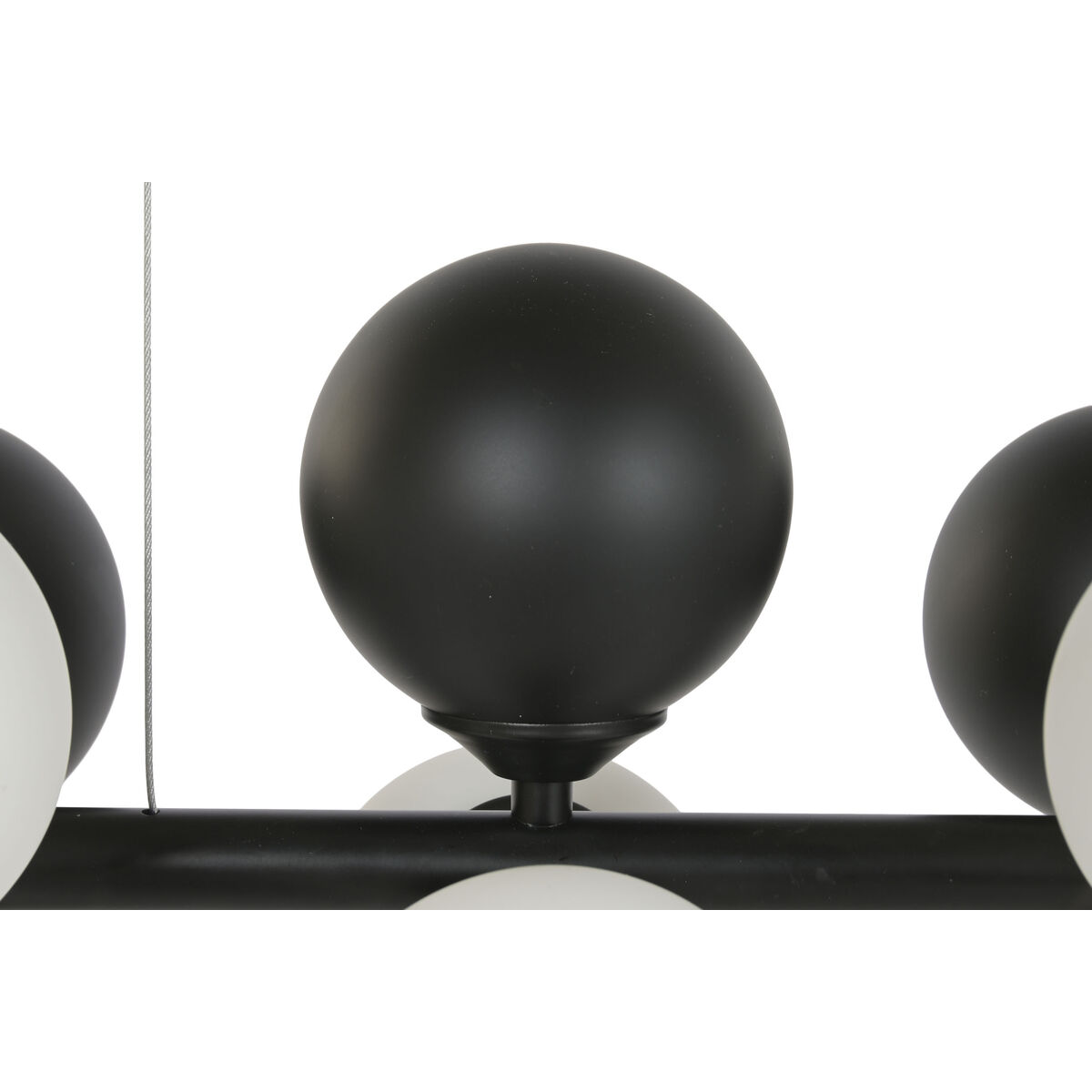 Lampadario Home ESPRIT Bianco Nero - Image 5