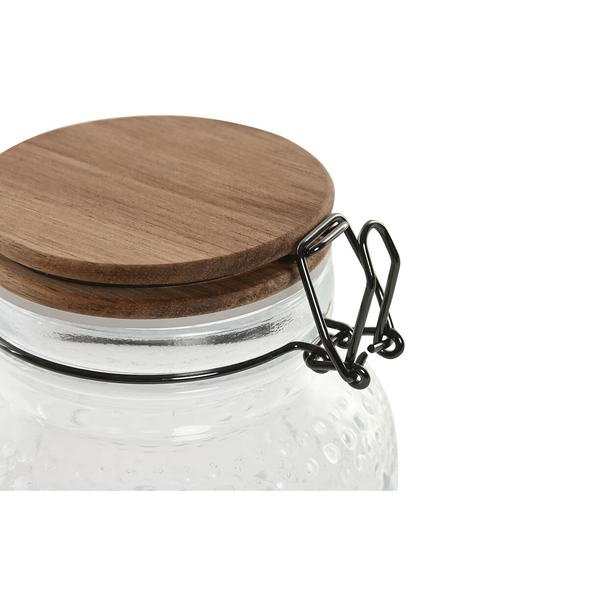 Set di 3 Barattoli Home ESPRIT Trasparente Naturale 950 ml 1,2 L 3 Pezzi - Image 4