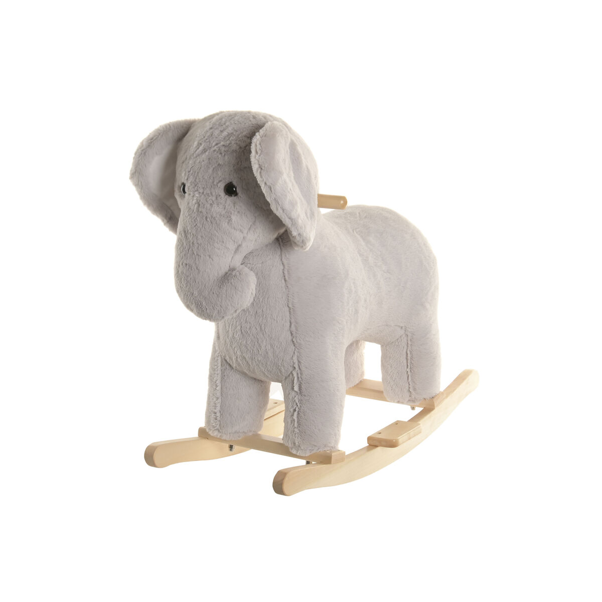 Sedia a Dondolo Home ESPRIT Grigio Naturale Elefante
