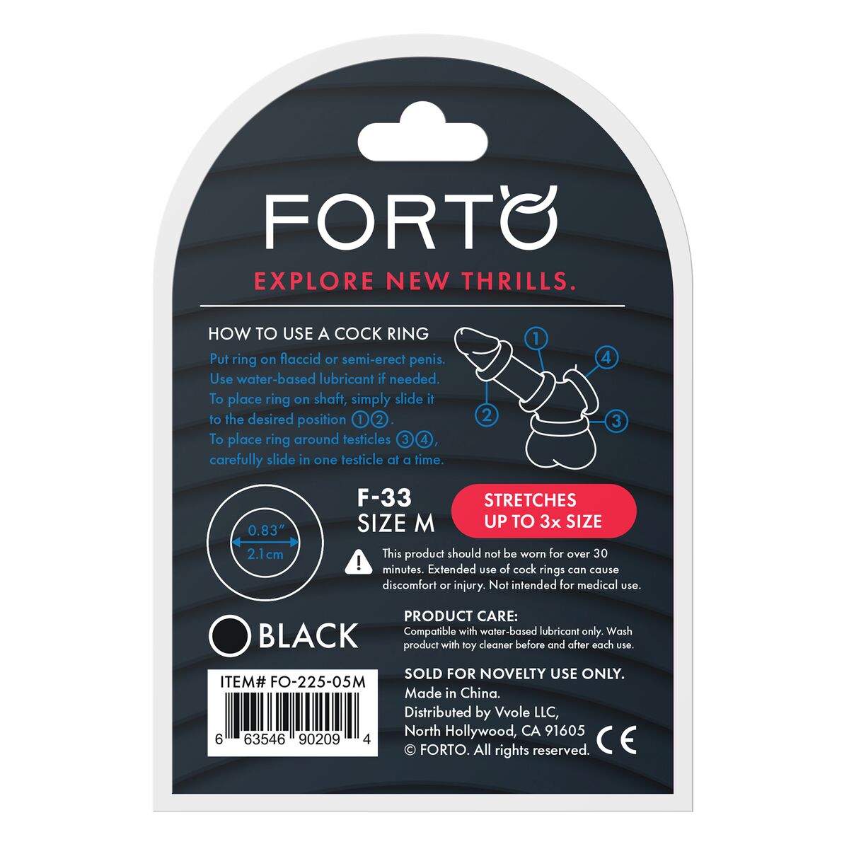 Anelli Fallici Forto Nero M (M) Ø 21 mm - Image 5