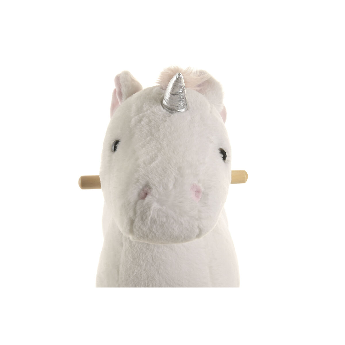 Sedia a Dondolo Home ESPRIT Bianco Naturale Unicorno - Image 3