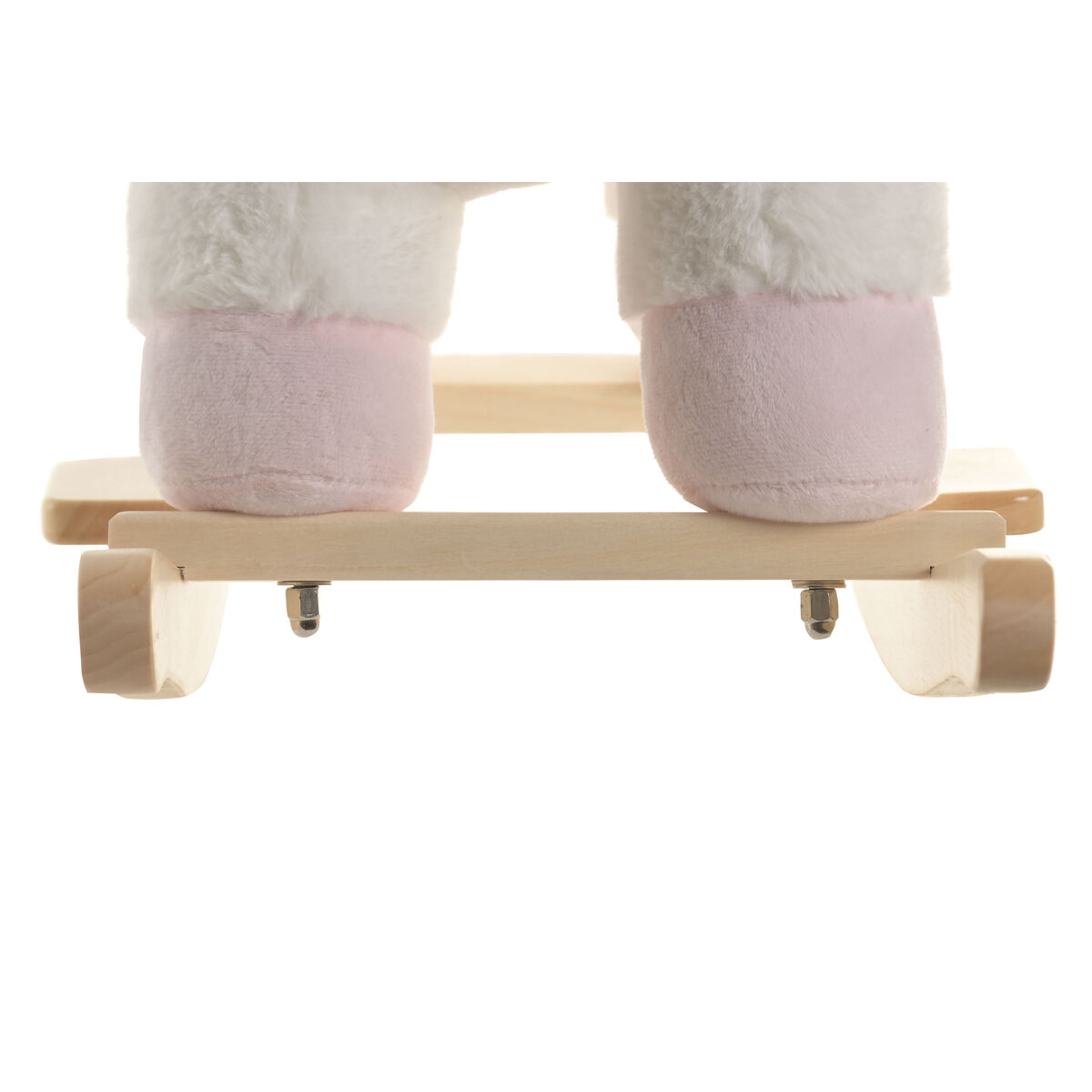 Sedia a Dondolo Home ESPRIT Bianco Naturale Unicorno - Image 6