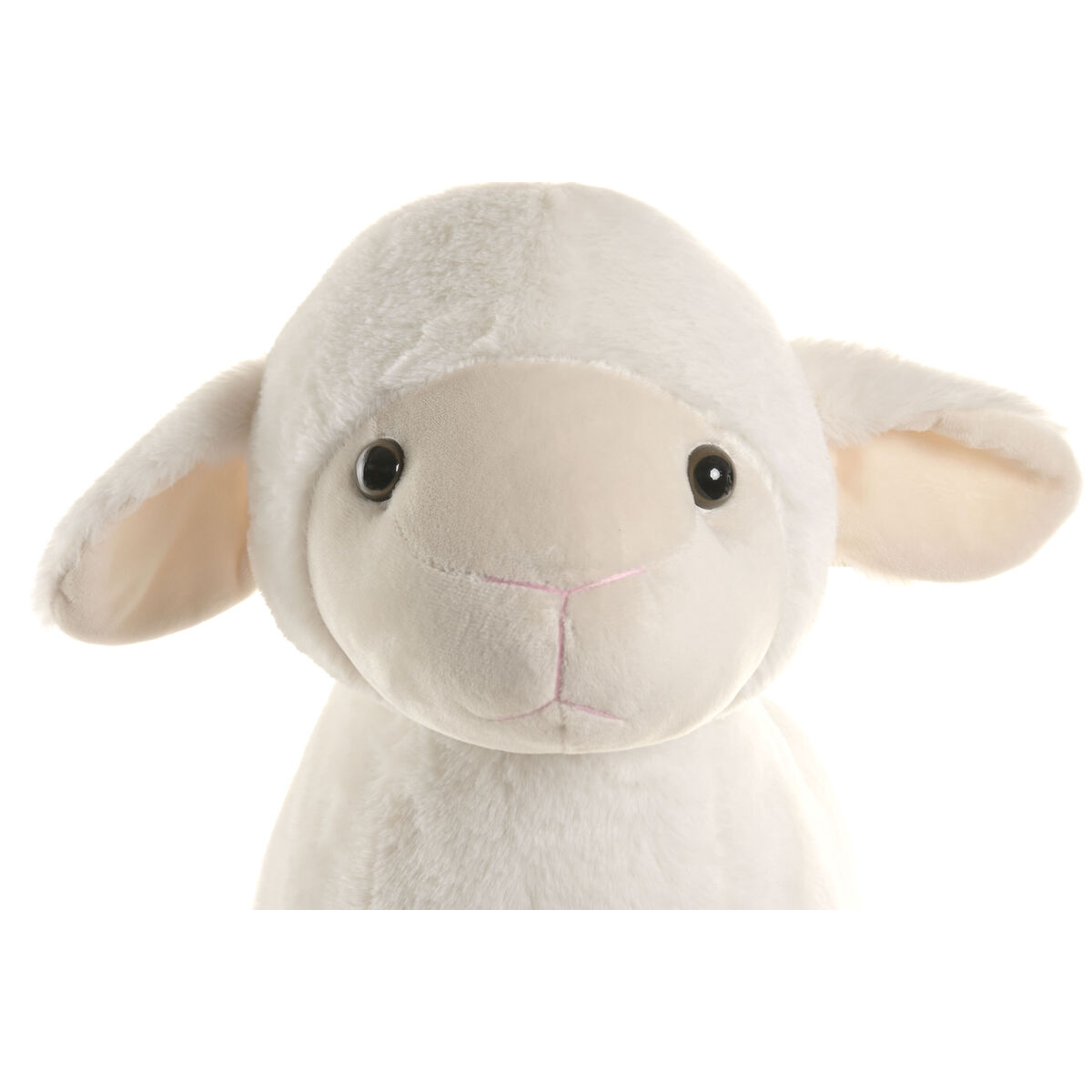 Sedia a Dondolo Home ESPRIT Bianco Naturale Pecora - Image 3