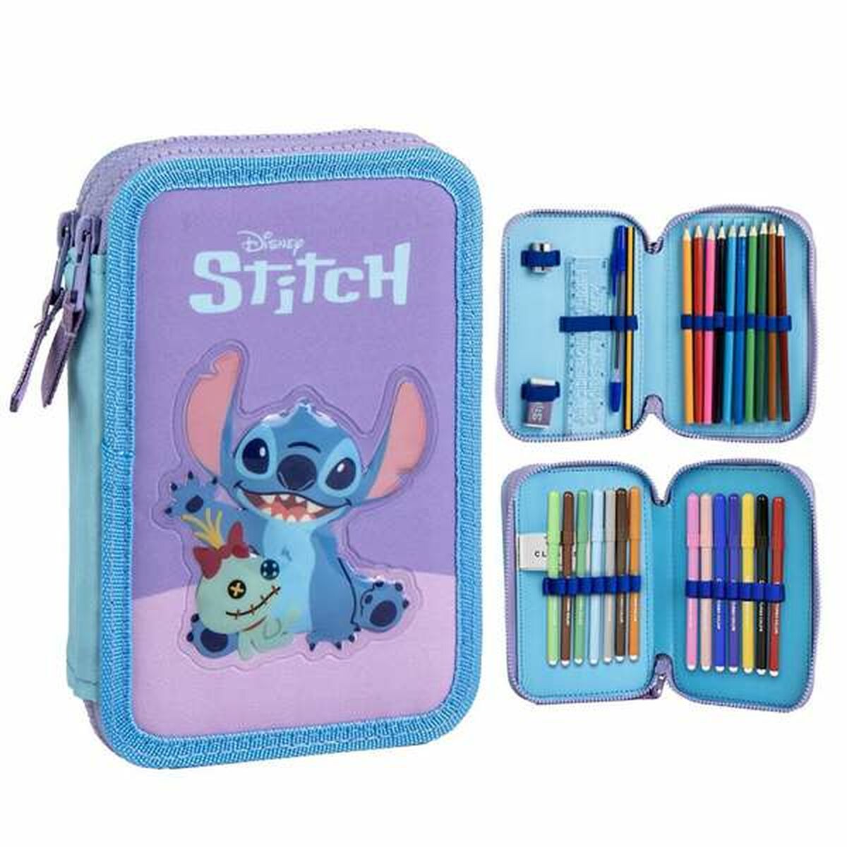 Astuccio Stitch 12,5 x 19,5 x 4,5 cm