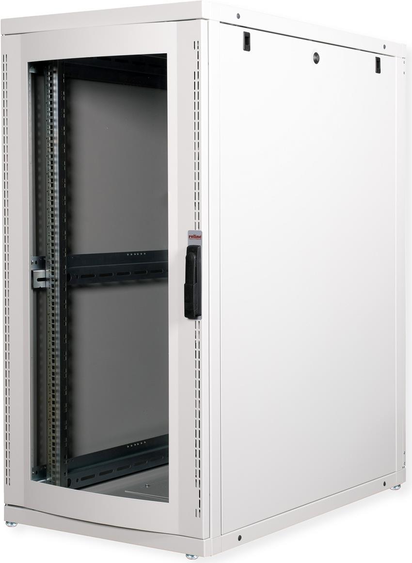 Roline 19 Zoll Serverschrank Pro 26 He 600x1000 Bxt Grau Plexiglas (26.21.0149)
