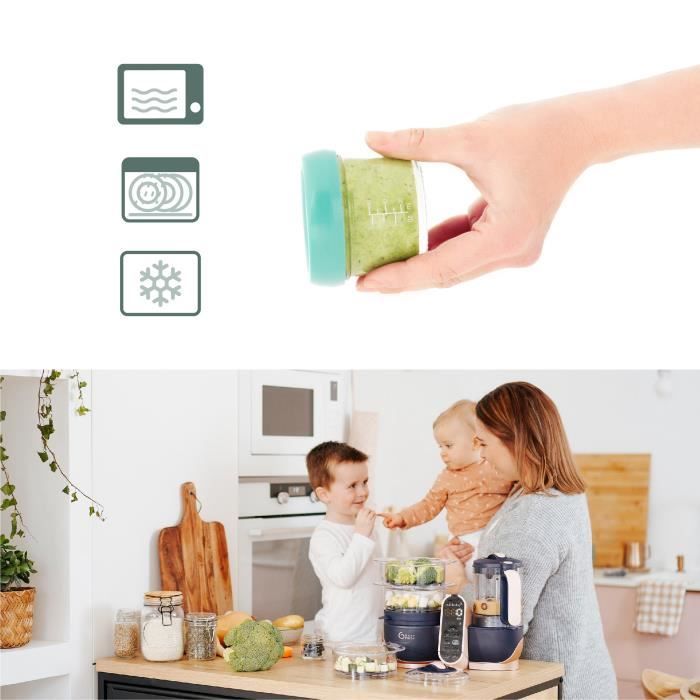 Babymoov Babybols - 4 Barattoli In Vetro Da 240 Ml - A Chiusura Ermetica - Image 4