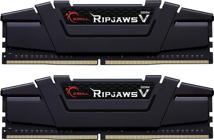 G.skill Ripjaws V - Ddr4 - Kit - 64 Gb: 2 X 32 Gb - Dimm 288-Pin - 2666 Mhz / Pc4-21300 - Cl19 - 1.2 V - Ungepuffert - NoN-Ecc - Classic Black