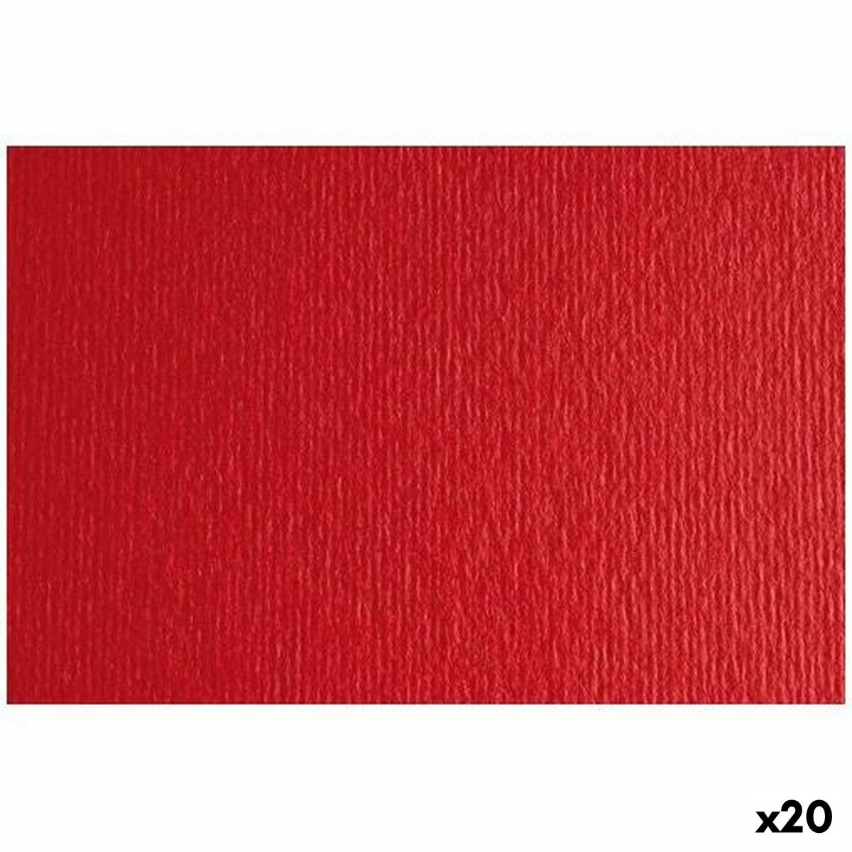 Cartoncini Sadipal LR 200 Rosso 50 x 70 cm Testurizzato (20 Unità)
