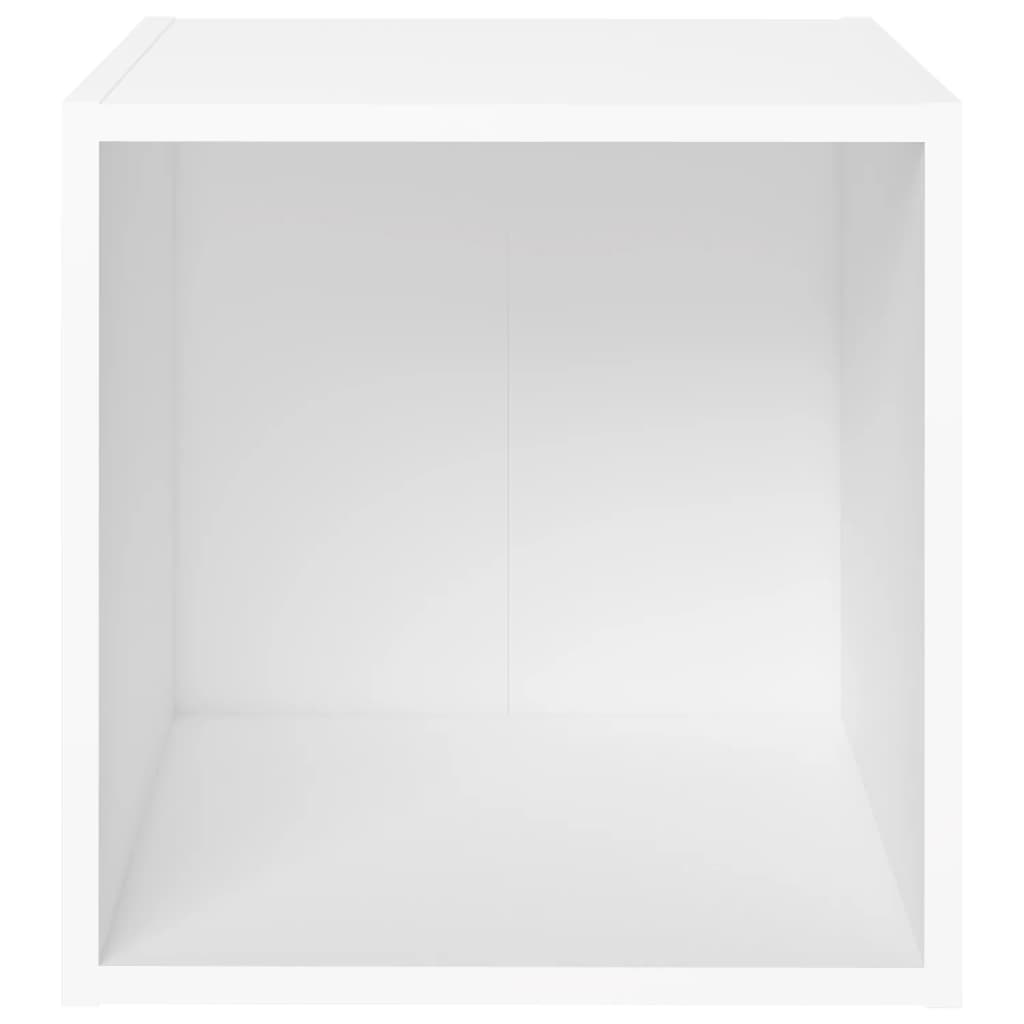 vidaXL Mueble para TV madera contrachapada blanco 37x35x37 cm - Image 3