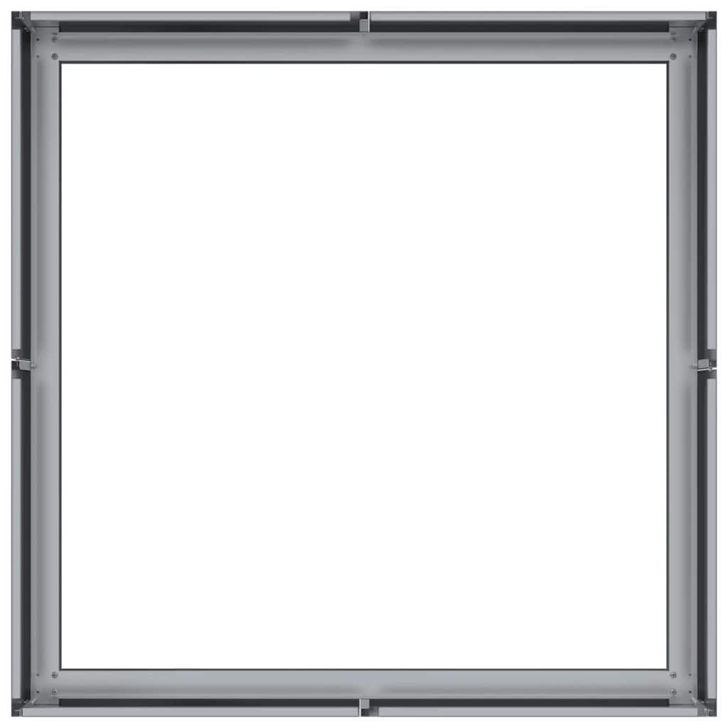 vidaXL Pflanzkübel 80x80x30 cm Verzinkter Stahl - Image 5