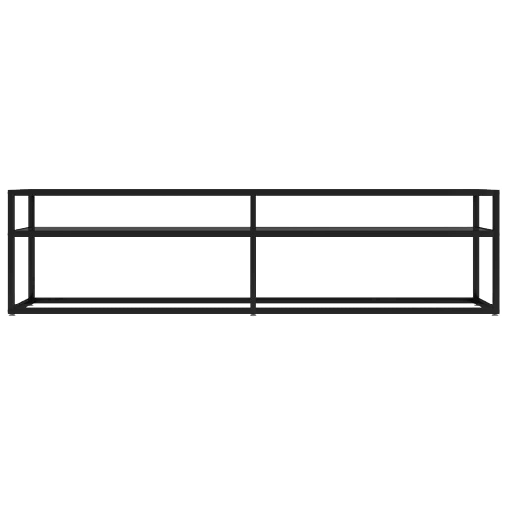 vidaXL Mueble para TV vidrio templado negro 160x40x40,5 cm - Image 3