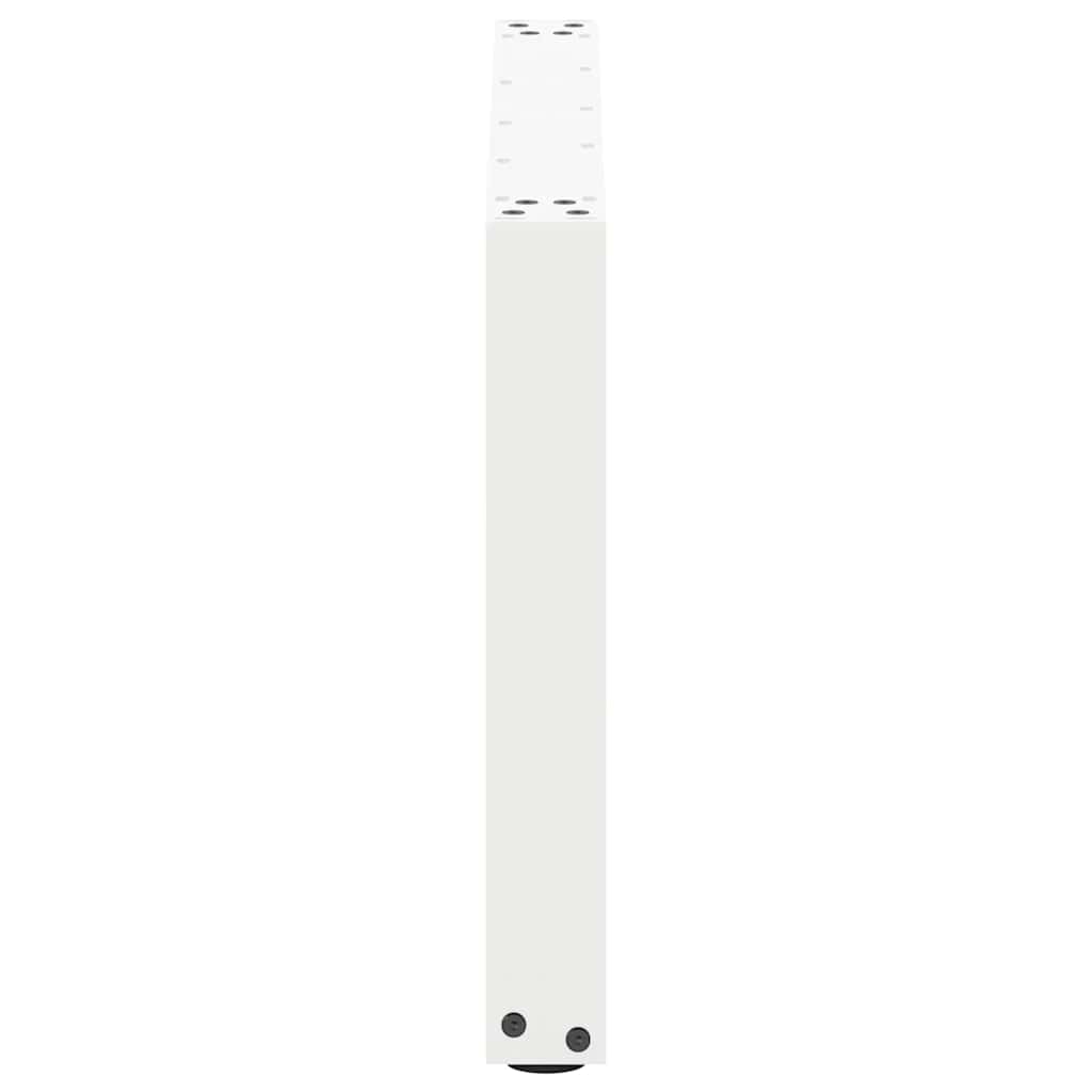 vidaXL Patas para mesa de centro en forma de U (2 unidades), color blanco, 60 x (42-43) cm, acero - Image 6