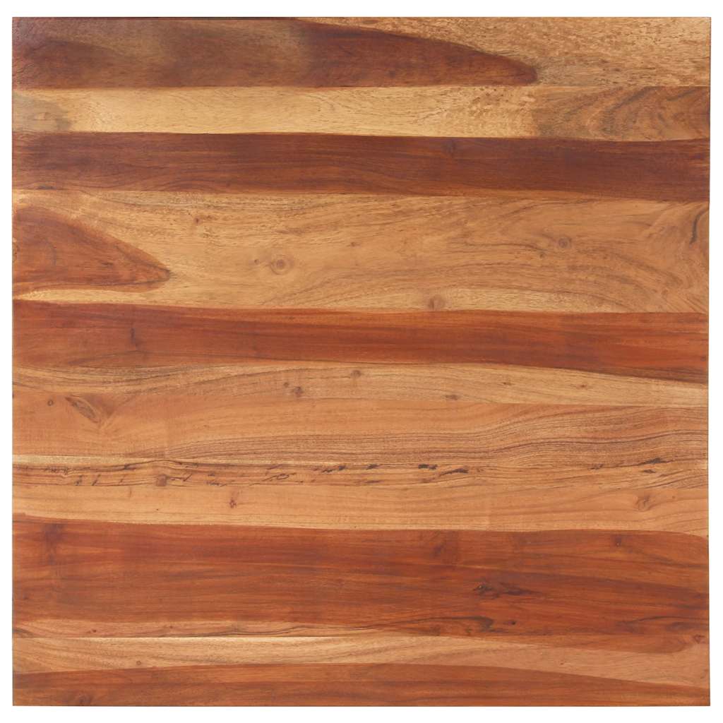 vidaXL Tablero de mesa madera maciza de acacia 25-27 mm 80x80 cm