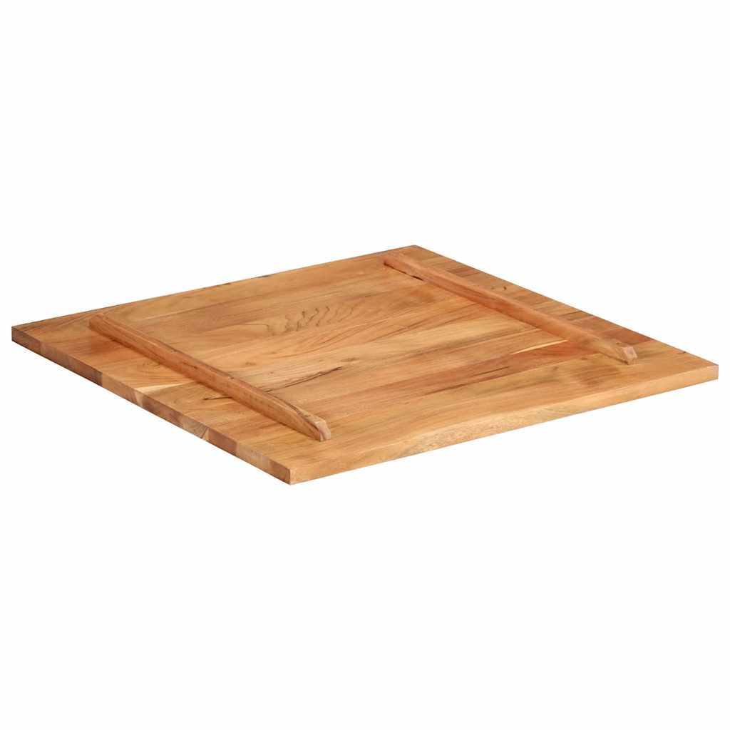 vidaXL Tablero de mesa madera maciza de acacia 25-27 mm 80x80 cm - Image 5