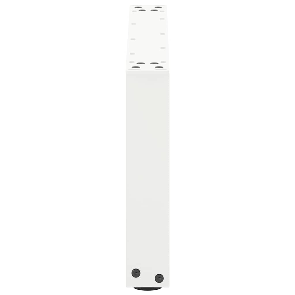 vidaXL Patas para mesa de centro en forma de U (2 unidades), color blanco, 70 x (30-31) cm, acero - Image 6